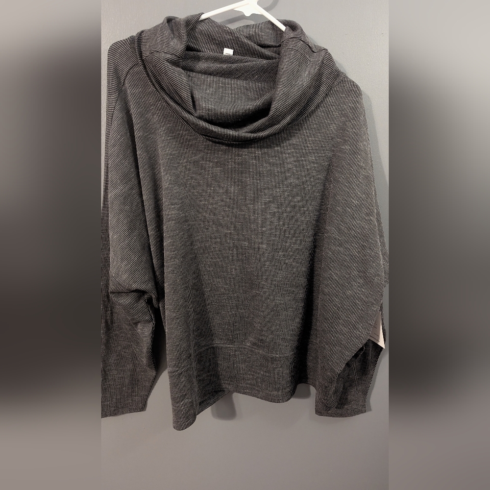 89 & Madison Gray Cowl Neck Sweater